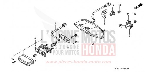 FEU ARRIERE FMX6505 de 2005